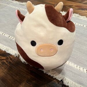 Squishmallow Flip-A-Mallow Melly & Ronnie Cow and Milk reversible plush, EUC